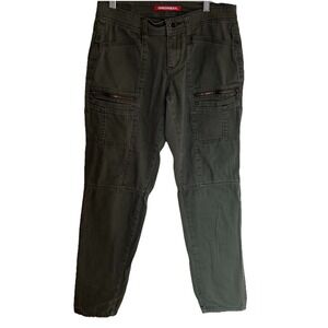 Unionbay Vintage Y2K grey cargo pants button waist straight leg size 3